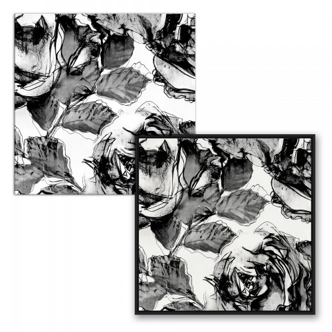Scribble Flowers Wall Art