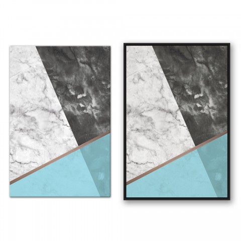 Blue Marble Geometrics Wall Art 