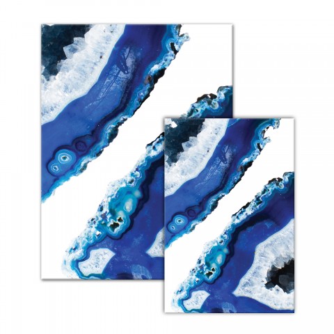Blue Geodes I Canvas 