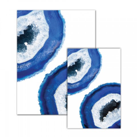 Blue Geodes II Canvas 