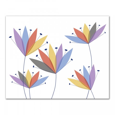 Mod Flowers Canvas Wall Art