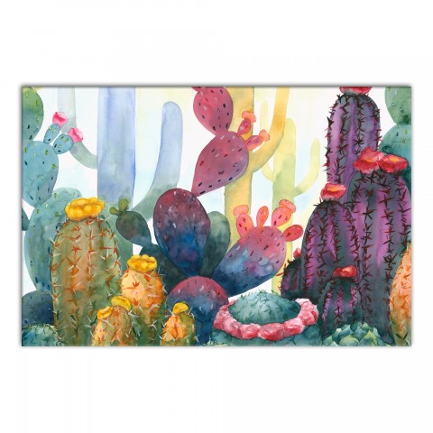 Designs Direct Creative Group Colorful Blooming Cactus Wall Art