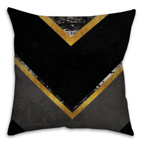 Gold Chevy Spun Polyester Throw Pillow