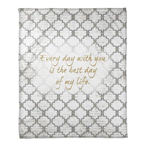 Best Day of My Life Coral Fleece Blanket – 50x60