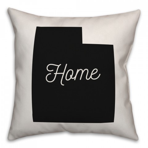Utah Home 18x18 Spun Poly Pillow