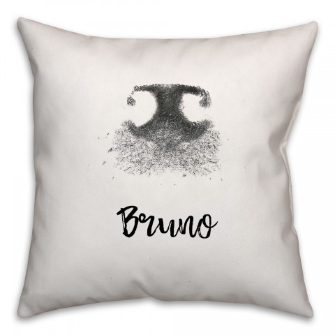 Personalized Dog Name Nose Print 18x18 Personalized Spun Poly Pillow