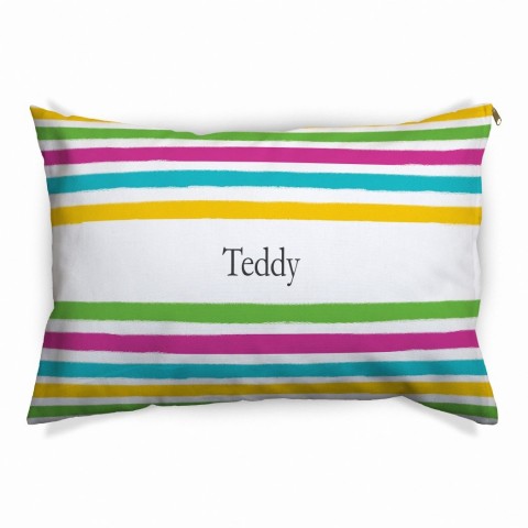 Personalized Striped 30x40 Indoor/Outdoor Pet Bed