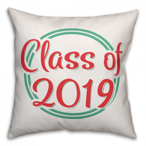 Class of 2019 18x18 Spun Poly Pillow