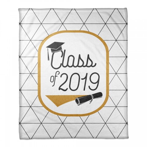 Class of Triangles 50x60 Personalized Coral Fleece Blanket