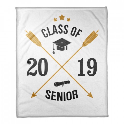 Arrows Class of 50x60 Personalized Coral Fleece Blanket