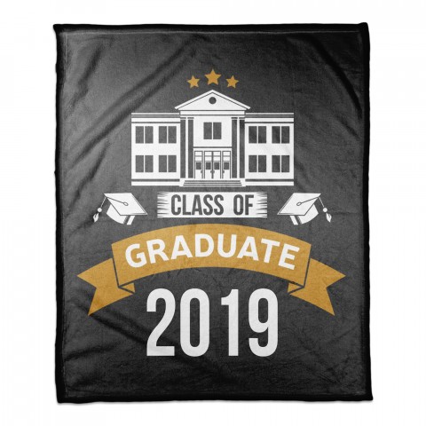 Graduate 50x60 Personalized Coral Fleece Blanket