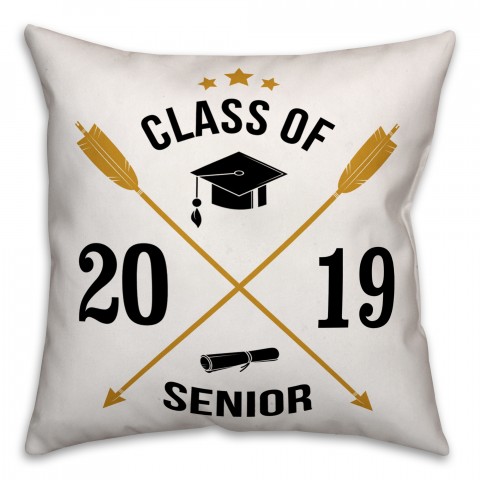Arrows Class of 18x18 Personalized Spun Poly Pillow