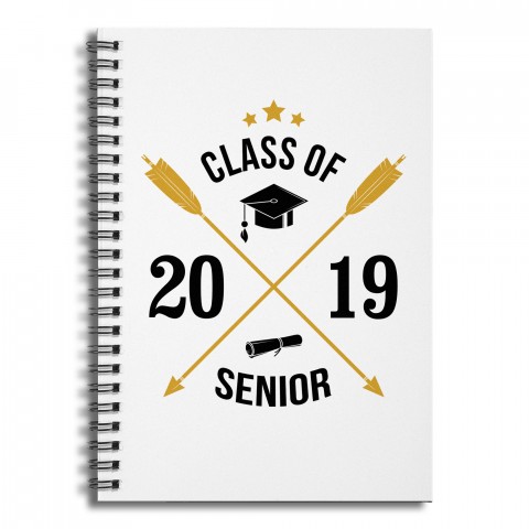Class of 2018 Arrows 6x8 Ruled Spiral Notebook
