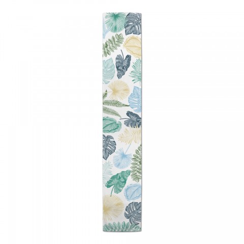 Colorful Printed Palms  Runner