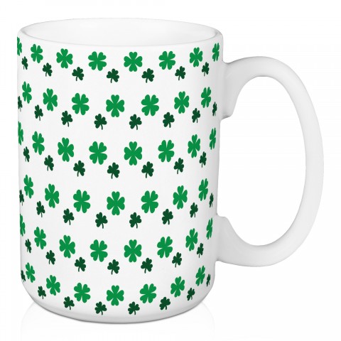 Shamrock Pattern 15 oz Mug