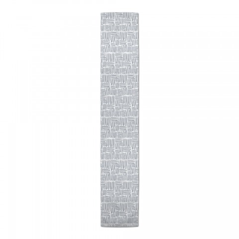 Dusty Blue Crosshatch  Runner
