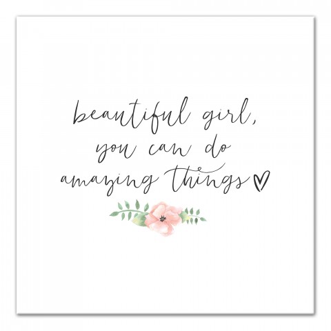 Amazing Things 16x16 Canvas Wall Art