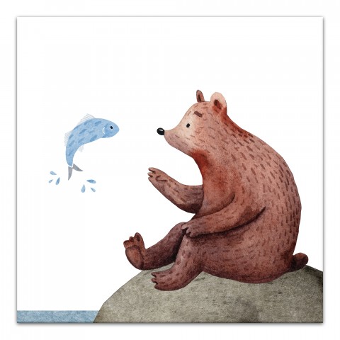 Wildlife Friends 12x12 Canvas Wall Art
