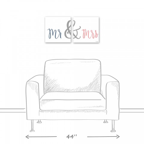  Mr & Mrs Wall Art Collection