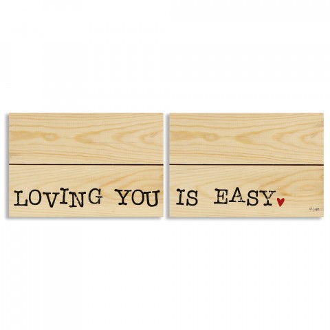 Loving You Is Easy 10.5x7 Pallet Wood Art Collection
