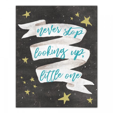 (TEST) Never Stop Looking Up Little One 16x20 Canvas Wall Art