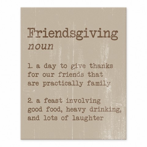 Friendsgiving Definition 8x10 Tabletop Canvas