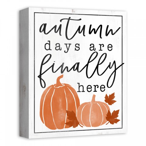 Autumn Days 11x14 Canvas Wall Art