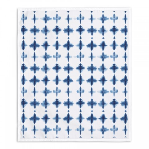 Navy Shibori Pattern 30x40 Tapestry