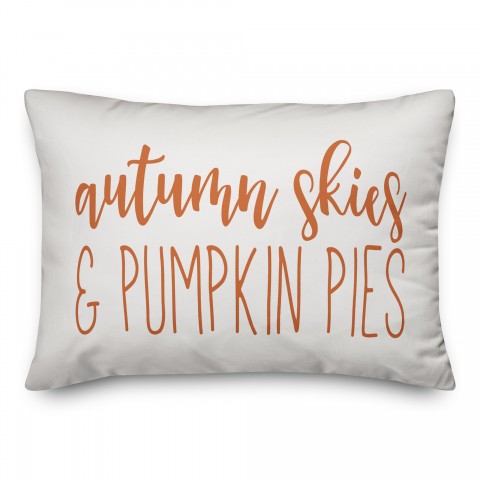Autumn Skies & Pumpkin Pies 14x20 Spun Poly Pillow