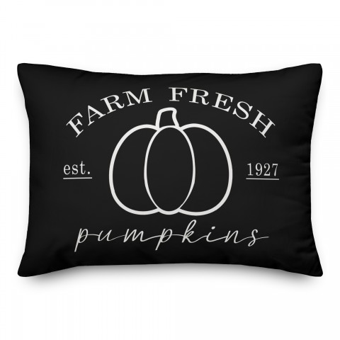 Farm Fresh Pumpkins 14x20 Spun Poly Pillow