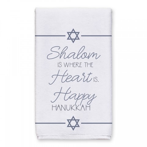 Shalom is Where the Heart Is 16x25 Towel