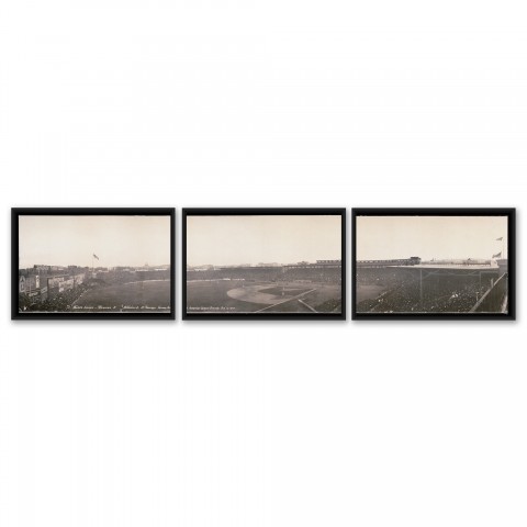 Fenway Ballpark  20x30 Black Floating Framed Canvas Collection