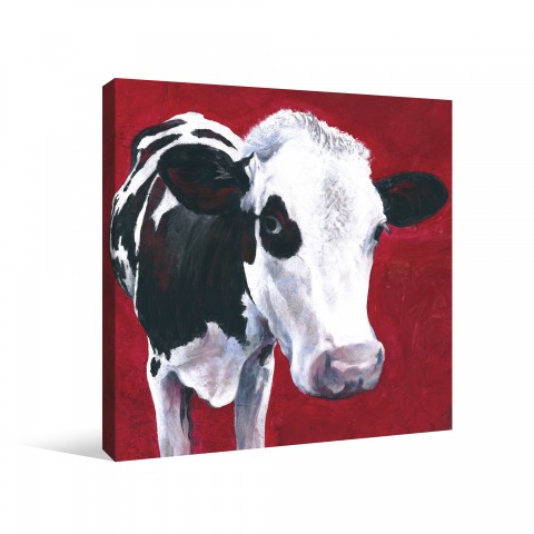 Bold Cow Canvas Wall Art