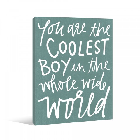 The Coolest Boy Canvas Wall Art