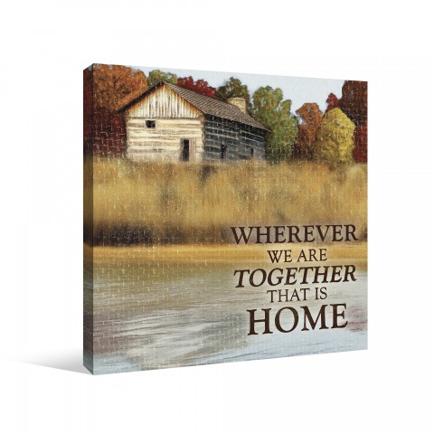 Together Is Home Cabin Canvas Wall Art