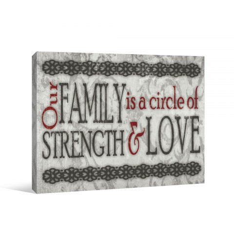 Circle Of Love 14x11 Canvas Wall Art