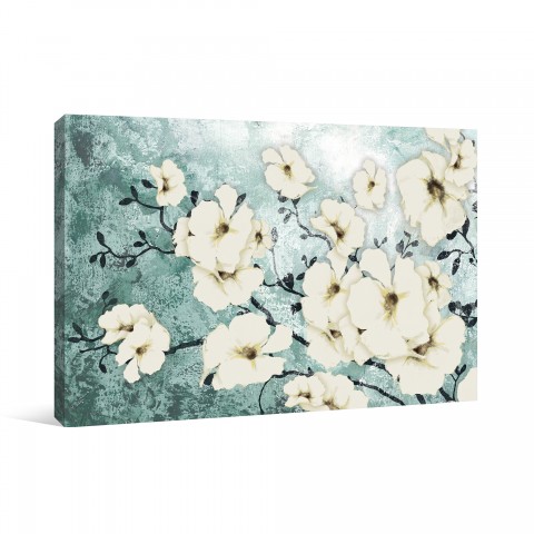 Minted Floral Canvas Wall Art 