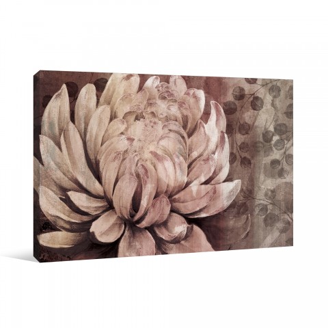 White Dahlia Canvas Wall Art
