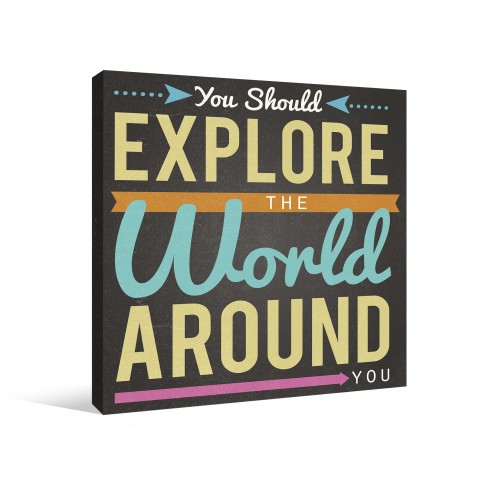 Explore World Canvas Wall Art