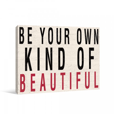 Be Your Beautiful 14x11 Canvas Wall Art 