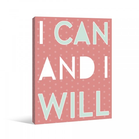 Can And Will Canvas Wall Art