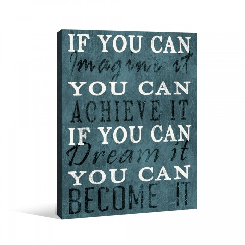 Imagine Dream Achieve Canvas Wall Art 
