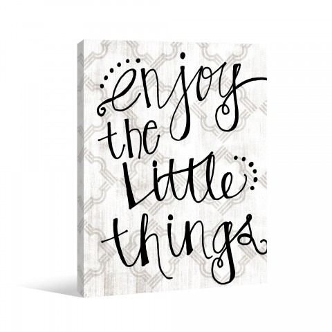 Enjoy Little Things Canvas Wall Art