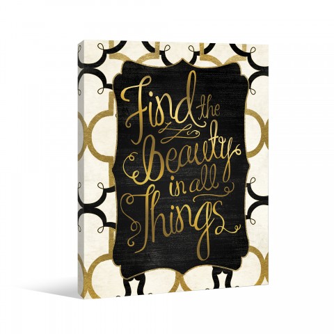 Find Beauty Canvas Wall Art 