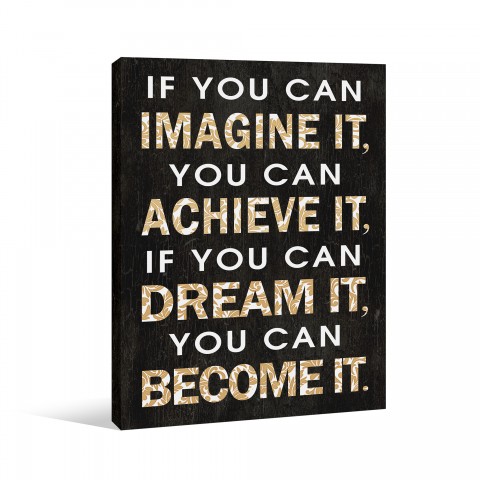 Imagine Dream Become Canvas Wall Art 