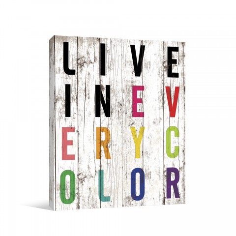 Technicolor Dream 11x14 Canvas Wall Art 
