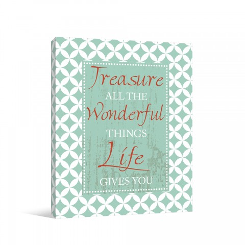 Treasure Life 11x14 Canvas Wall Art