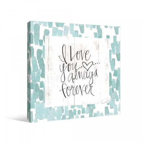 Love Forever Canvas Wall Art 