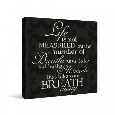 Measured Life Canvas Wall Art