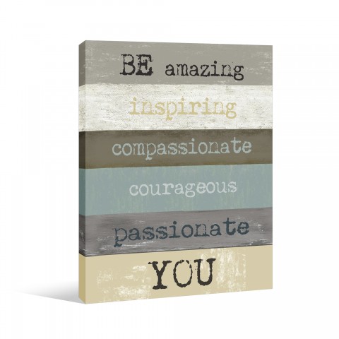 Be Amazing You Canvas Wall Art 